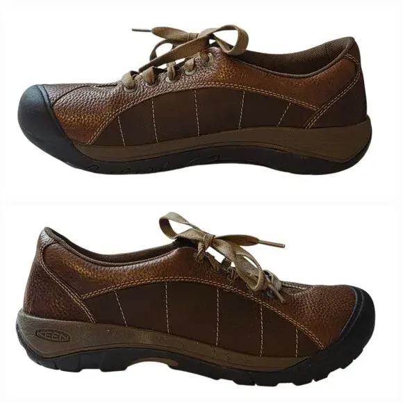 Keen Women's Presidio Sneakers Shoes Hiking or Trail Shoes Brown Leather sz 11 - Picture 5 of 12